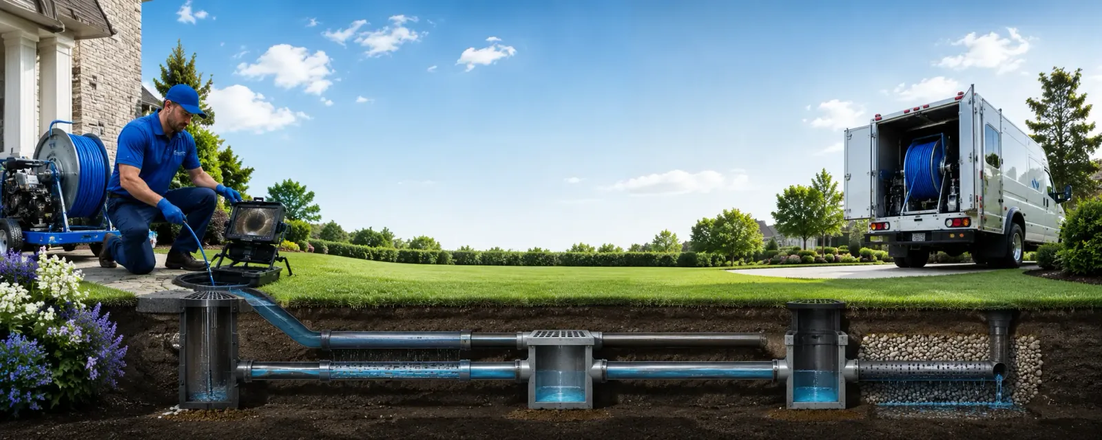 Outdoor drain cleaning information for Bland, MO
